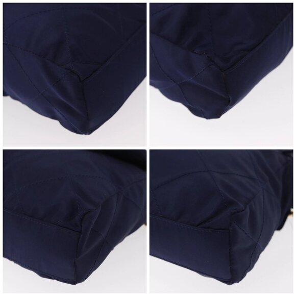 PRADA Chain Shoulder Bag Nylon Purple Gold - Picture 14 of 16